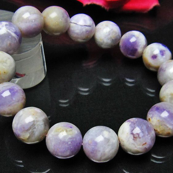 アメリカ　ユタ州産ティファニーストーンブレスレット14mm[T544-1825]