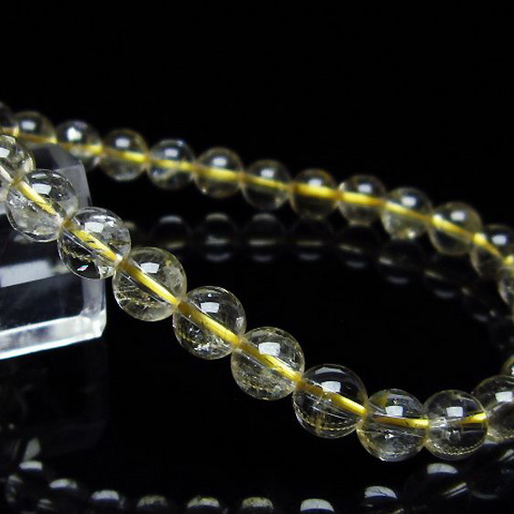 パワーストーン 天然石 シトリンブレスレット 7mm [T55-9926]