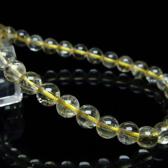 パワーストーン 天然石 シトリンブレスレット 6mm [T55-9942]
