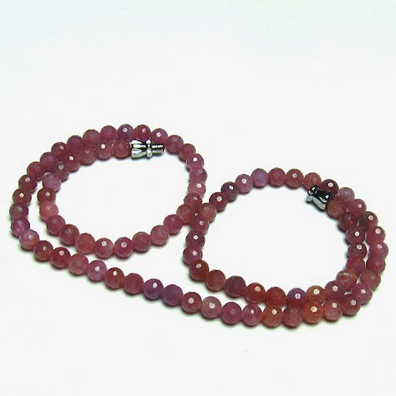 ルビーネックレス5mm[T561-1858]