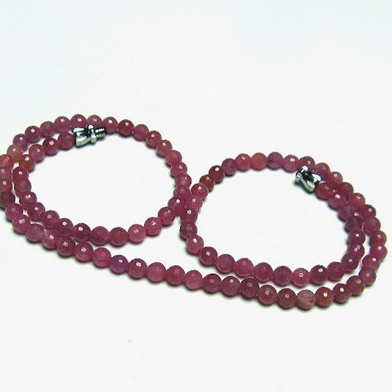 ルビーネックレス4mm[T561-1890]