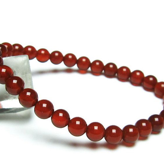 パワーストーン  赤アゲートブレスレット 6mm [T57-6400]