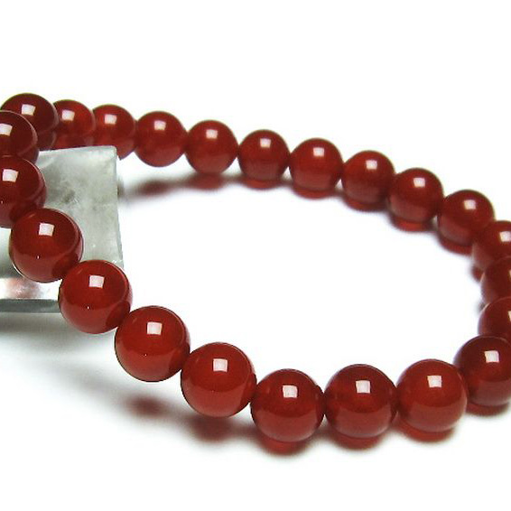 赤アゲートブレスレット8mm[T57-6457]