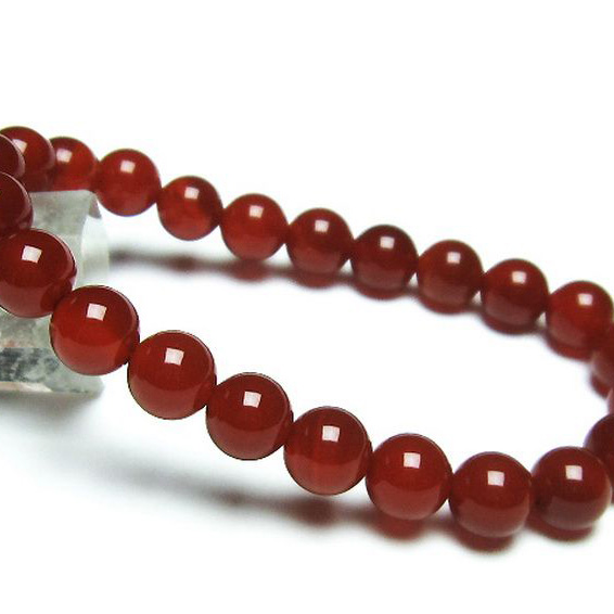 赤アゲートブレスレット8mm[T57-6501]