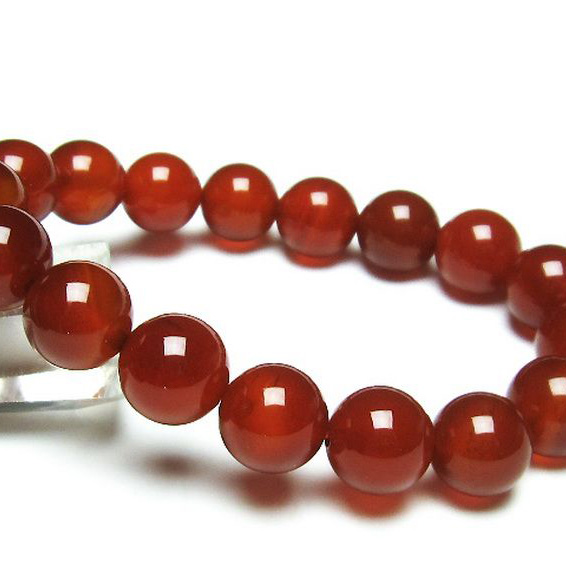 パワーストーン  赤アゲートブレスレット 12mm [T57-6529]