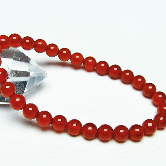 赤アゲートブレスレット6mm[T57-6605]