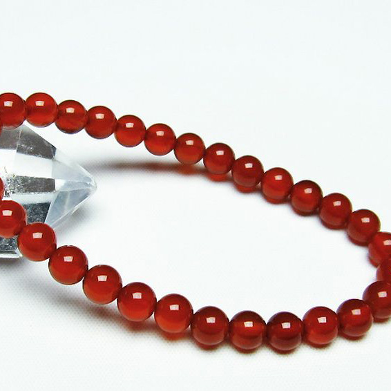 赤アゲートブレスレット6mm[T57-6613]