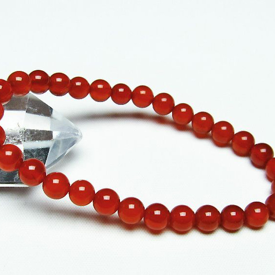 赤アゲートブレスレット6mm[T57-6621]