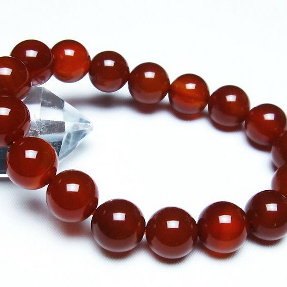 赤アゲートブレスレット 12mm [T57-6973]