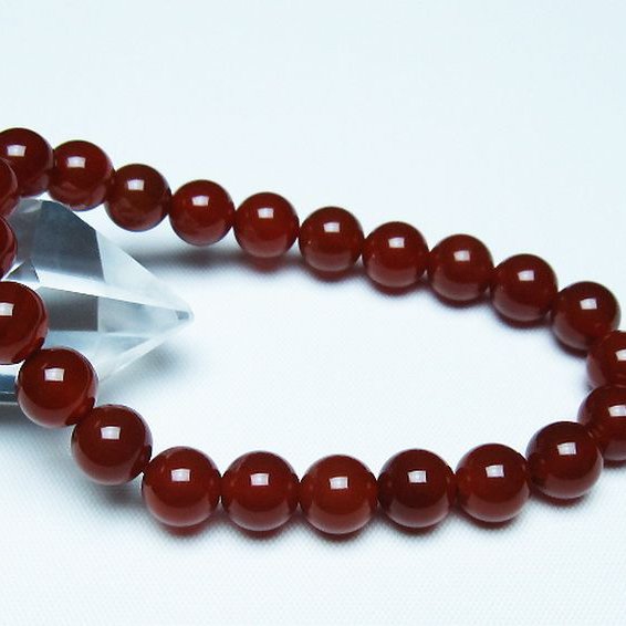 赤アゲートブレスレット 8mm [T57-7076]