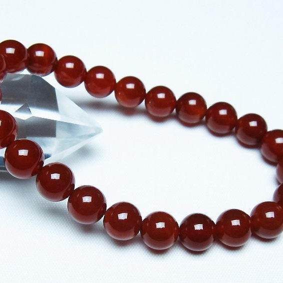 赤アゲートブレスレット 8mm [T57-7093]