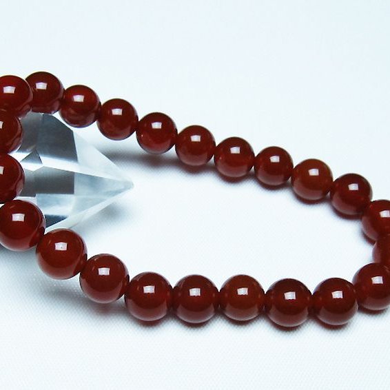 赤アゲートブレスレット 8mm [T57-7102]