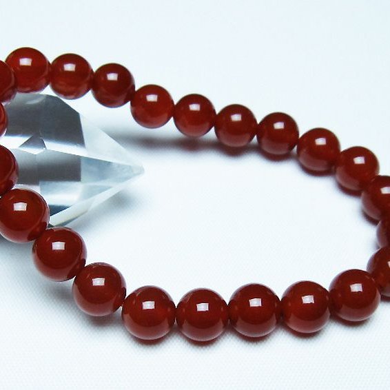 赤アゲートブレスレット 8mm [T57-7112]