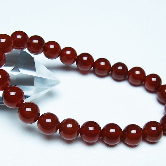 赤アゲートブレスレット 8mm [T57-7133]