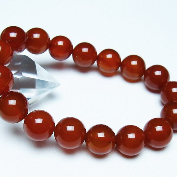 赤アゲートブレスレット 12mm [T57-7139]