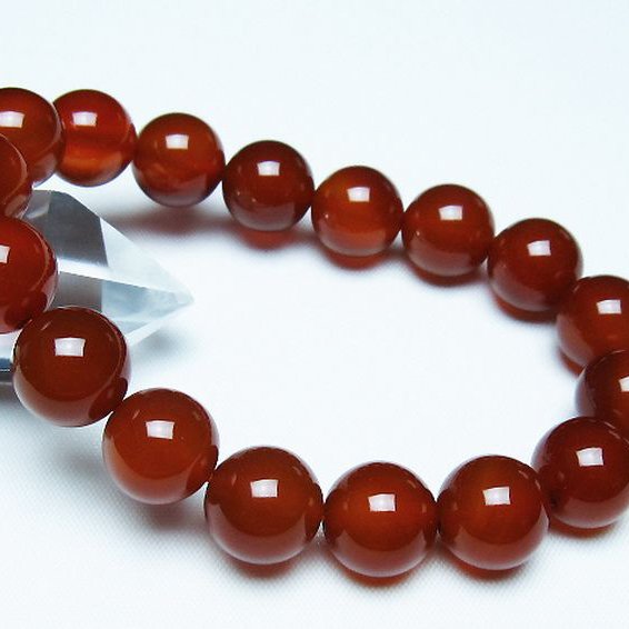 赤アゲートブレスレット 12mm [T57-7142]