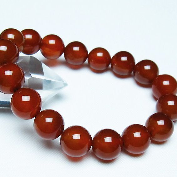 赤アゲートブレスレット 12mm [T57-7156]