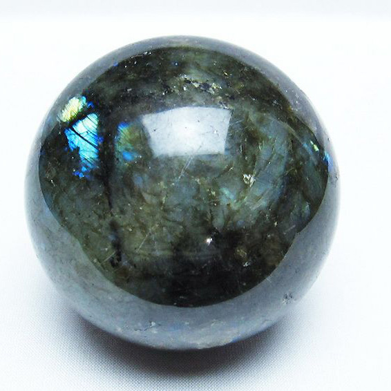 ラブラドライト丸玉72mm[T571-4274]