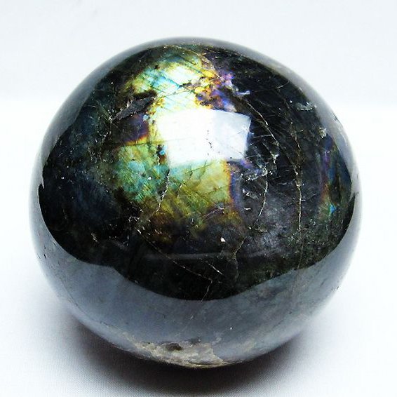 1.2Kgラブラドライト丸玉 93mm [T571-4571]