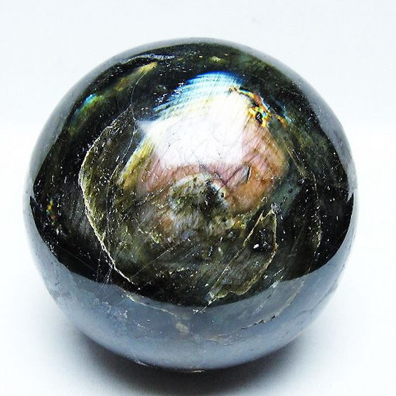 1.7Kgラブラドライト丸玉 105mm [T571-5072]