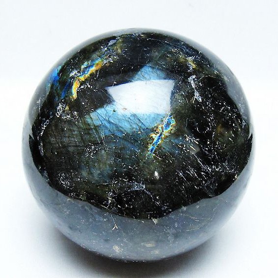 1.5Kgラブラドライト丸玉 100mm [T571-5075]