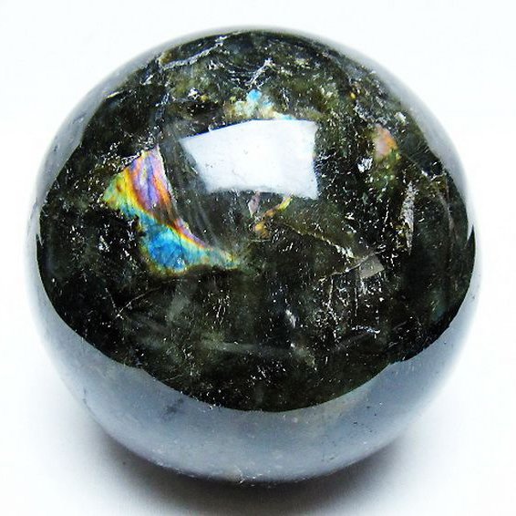 1.6Kgラブラドライト丸玉 105mm [T571-5085]