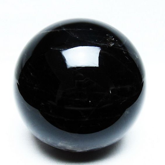 1.5Kgモリオン 純天然 黒水晶 丸玉 105mm [T572-10790]