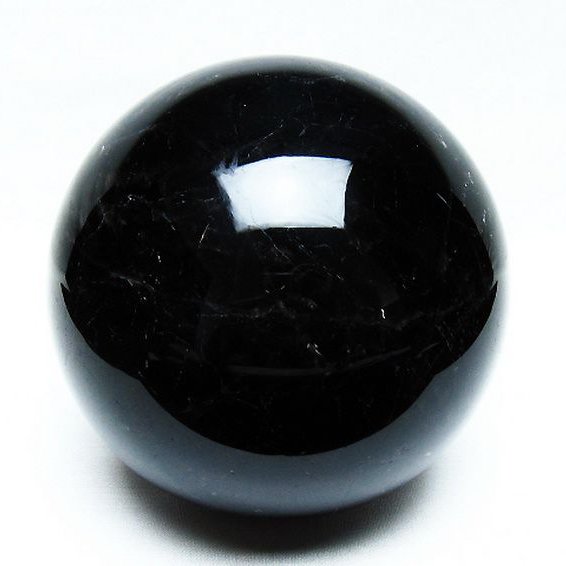 1.8Kgモリオン 純天然 黒水晶 丸玉 113mm [T572-10803]