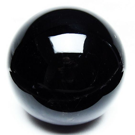 6.6Kgモリオン 純天然 黒水晶 丸玉 170mm [T572-10816]