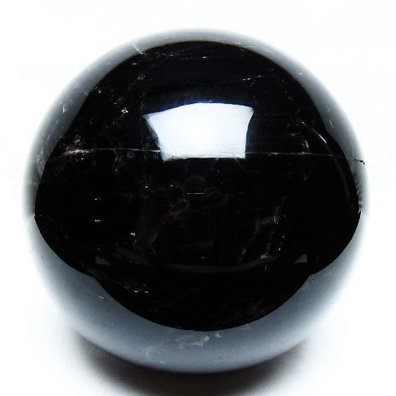 4.8Kgモリオン 純天然 黒水晶 丸玉 155mm [T572-10826]