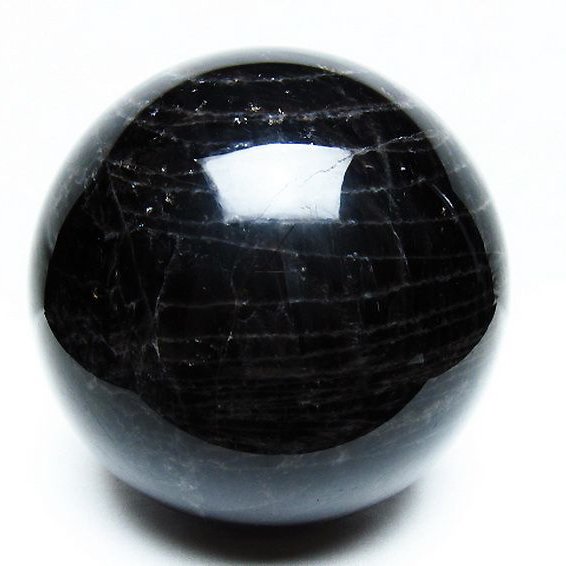 4.2Kgモリオン 純天然 黒水晶 丸玉 145mm [T572-10829]