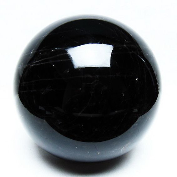 3.8Kgモリオン 純天然 黒水晶 丸玉 145mm [T572-10833]