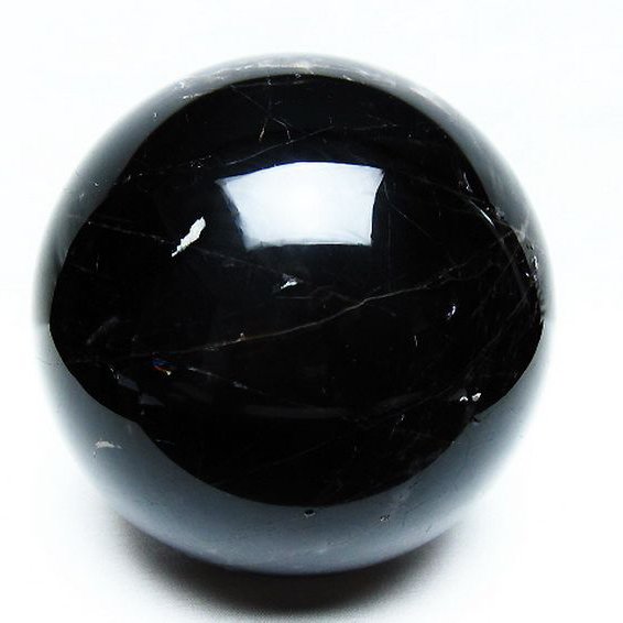 3.4Kgモリオン 純天然 黒水晶 丸玉 138mm [T572-10836]