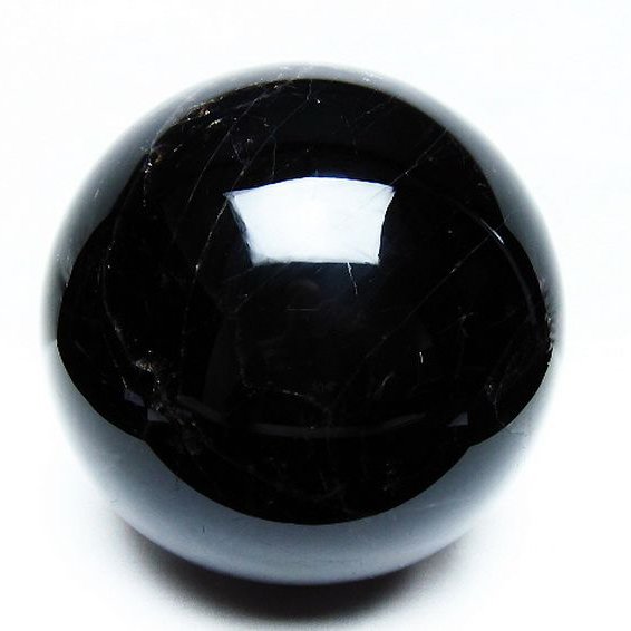 5.6Kgモリオン 純天然 黒水晶 丸玉 165mm [T572-10840]