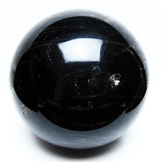 7.5Kgモリオン 純天然 黒水晶 丸玉 178mm [T572-10854]