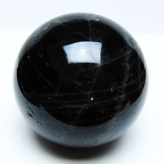 1Kgモリオン 純天然 黒水晶 丸玉 90mm [t572-11552]