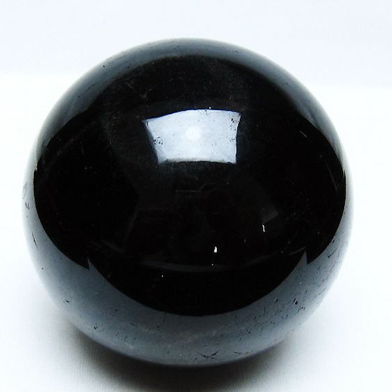 モリオン 純天然 黒水晶 丸玉 88mm [t572-11556]