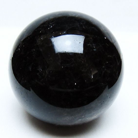 1Kgモリオン 純天然 黒水晶 丸玉 90mm [t572-11571]