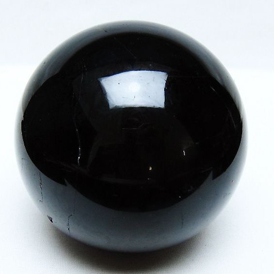 1.1Kgモリオン 純天然 黒水晶 丸玉 92mm [t572-11584]