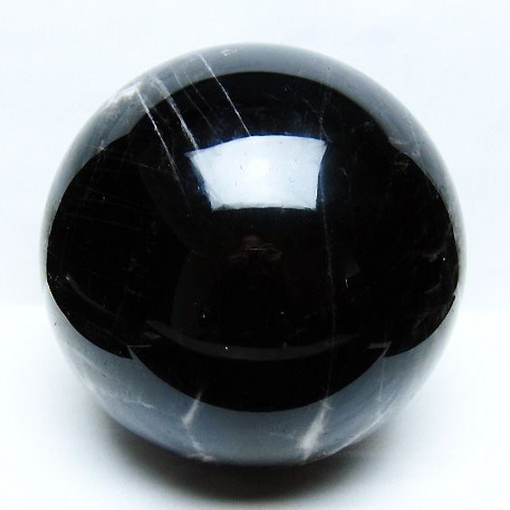 11.5Kgモリオン 純天然 黒水晶 丸玉 200mm [t572-11739]