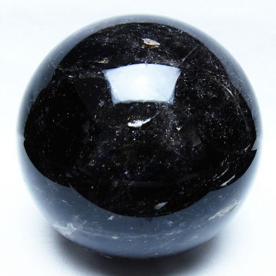 3.4Kgモリオン 純天然 黒水晶 丸玉 137mm [t572-11966]
