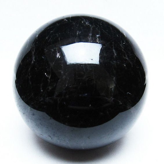 2.2Kgモリオン 純天然 黒水晶 丸玉 119mm [T572-9413]