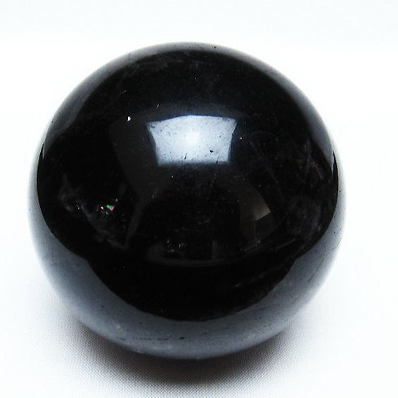 モリオン 純天然 黒水晶 丸玉 71mm [T572-9603]
