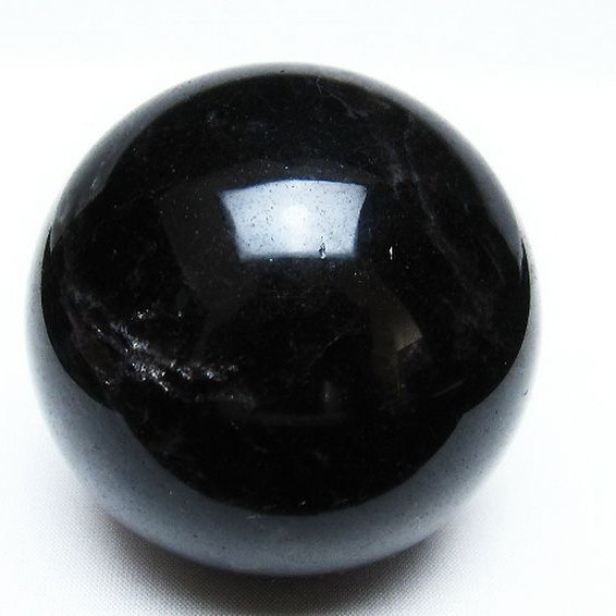 モリオン 純天然 黒水晶 丸玉 72mm [T572-9609]