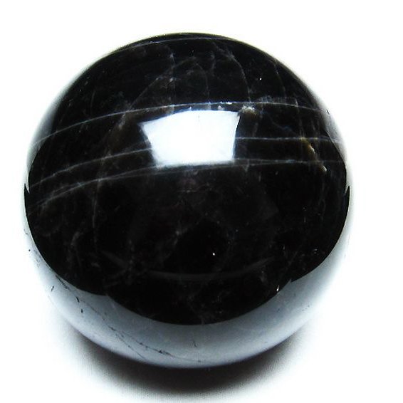 2.5Kgモリオン 純天然 黒水晶 丸玉 125mm [T572-9825]