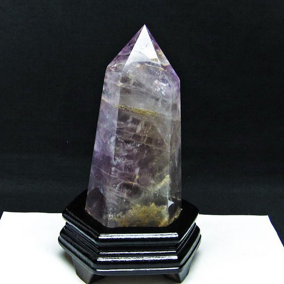 1.3Kg虹入りアメジスト六角柱[T573-5002]