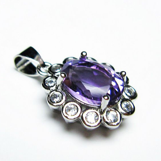 アメジストペンダント[T576-2137]