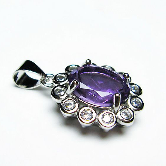 アメジストペンダント[T576-2140]