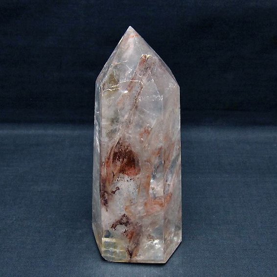 赤ガーデン水晶六角柱[T577-4550]