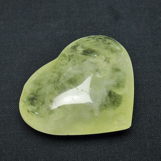 シトリンハート置物[T593-1191]